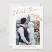 イスラームモダンボホテラコッタフローラニカ写真 サンキューカード (正面)