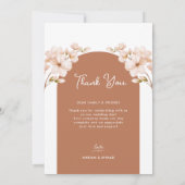 イスラームモダンボホテラコッタフローラニカ写真 サンキューカード (裏面)