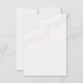 イスラームモダンミニマルイーのイード・ムバラク・ノート・カード サンキューカード (裏面)