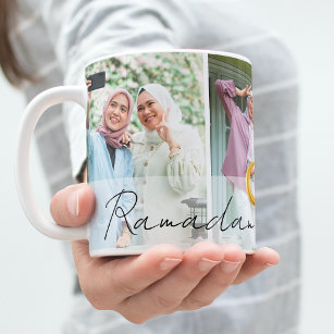 イスラームモダンミニマル・ラマダーン・ムバラク写真 コーヒーマグカップ