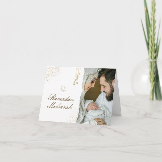 イスラームモダンミニマル・ラマダーン・ムバラク写真 ノートカード (正面)