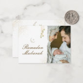 イスラームモダンミニマル・ラマダーン・ムバラク写真 ノートカード (正面/裏面インサイチュ)