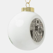 イスラーム大黒焼き瓦 セラミックボールオーナメント (左)