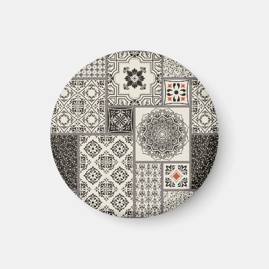 イスラーム大黒焼き瓦 マグネット (正面)