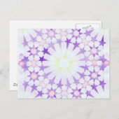 イスラーム幾何学はがき「藤」 ポストカード (正面/裏面)