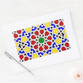 イスラーム幾何学模様シール 長方形シール (封筒)