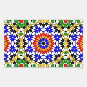 イスラーム幾何学模様シール 長方形シール (正面)