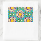 イスラーム幾何学模様シール 長方形シール (バッグ)