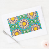 イスラーム幾何学模様シール 長方形シール (封筒)