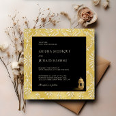 イスラーム王室の&ゴールデンダマスクムスリム結婚ズ 招待状