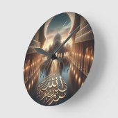 イスラーム系アラビ書ア文字の文字 ラウンド壁時計 (傾斜)