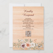 イスラーム素朴ニカ語アラビア書道とQrコード 招待状 (裏面)