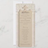 イスラーム結婚の式典プログラムカード 招待状 (正面)