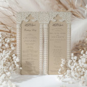 イスラーム結婚の式典プログラムカード 招待状