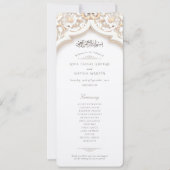 イスラーム結婚の式典プログラムカード 招待状 (正面)