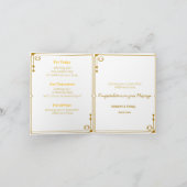 イスラーム結婚の挨拶の願い サンキューカード (内部)