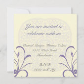 イスラーム結婚ズカッツキタブ婚約招待 招待状 (裏面)