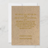 イスラーム結婚ニカの挨拶 招待状 (裏面)