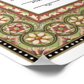 イスラーム縁どニカ証明書 ポスター (角)