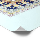 イスラーム縁どパターンNikkah証明書 ポスター (角)