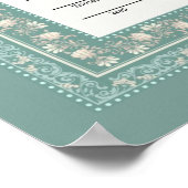 イスラーム縁どフローラニカ証明書 ポスター (角)