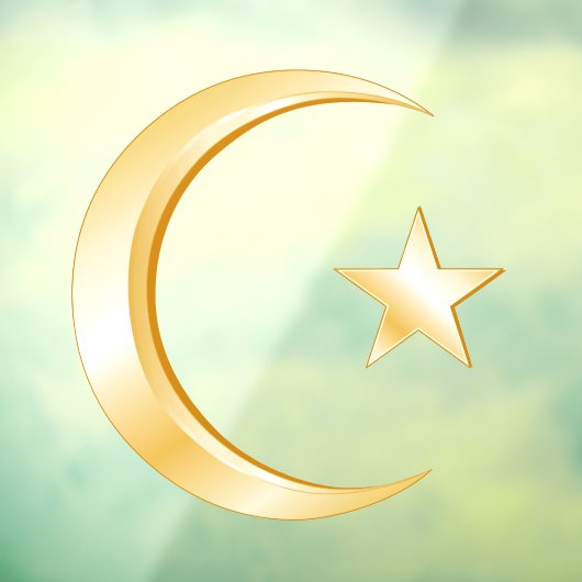 イスラーム記号ウィンドウの固定デカール ウィンドウサイン (シート3)