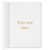 イスラーム記号折り畳みグリーティングカード (内側 (右))