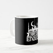 イスラーム – アッラーは十分 コーヒーマグカップ (正面左)