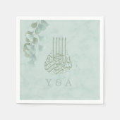 イスラーム・ビスミッラ・ユーカリプトゥス・シモダンッ結婚チ スタンダードカクテルナプキン (正面)