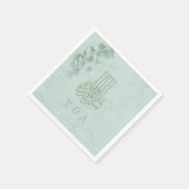 イスラーム・ビスミッラ・ユーカリプトゥス・シモダンッ結婚チ スタンダードカクテルナプキン (角)