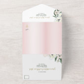 イスラーム・ビスミラ・マグノリア結婚全員 オールインワン招待状 (外側)