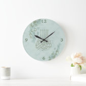 イスラーム・ビスミラ・ユーカリスタイリッシュス ラージ壁時計 (ホーム)