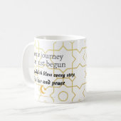 イスラーム・マグへようこそ – 新しいムスリムのためのエレゲントギフト コーヒーマグカップ (正面左)