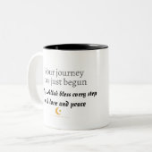 イスラーム・マグへようこそ – 新しいムスリムのためのエレゲントギフト ツートーンマグカップ (正面左)