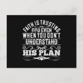 イスラーム – 信仰は神を信頼する ポストカード (正面)