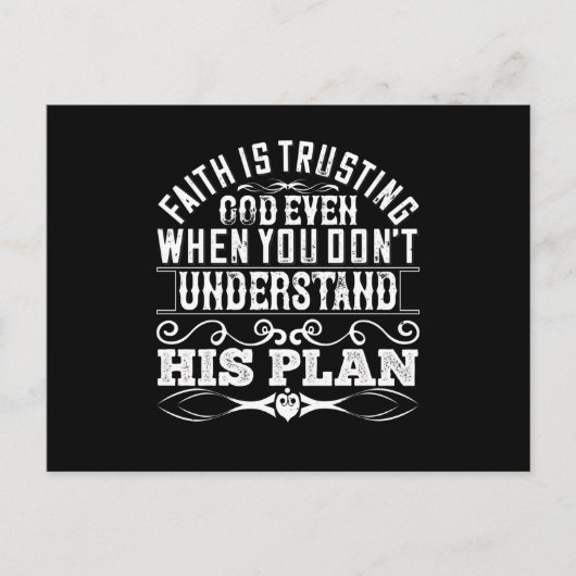 イスラーム – 信仰は神を信頼する ポストカード (正面)