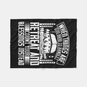 イスラーム – 物事が扱い過ぎる懸命 フリースブランケット (正面(横))