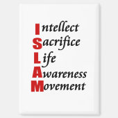 イスラーム(ISLAM)ボタン マグネット (正面)