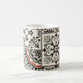 イスラームMajolicaタイルパッチワーク コーヒーマグカップ (中央)