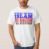 イスラームNo人種差別 Tシャツ (正面)