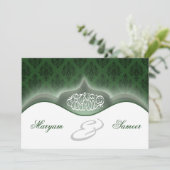 イスラ結婚ム婚約ビスミ王室のラグリーン 招待状 (スタンド正面)