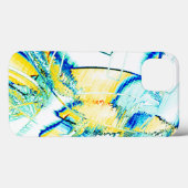 イスリップまたは滑ることンクno、黄色、シアンの青い斑点のある画像 Case-Mate iPhoneケース (裏面 (横))