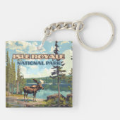 イスルロイヤル国立公園ミシガンレイク キーホルダー (裏面)