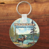 イスルロイヤル国立公園ミシガンレイク キーホルダー (正面)