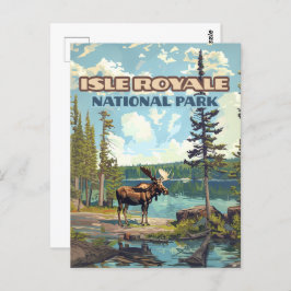イスルロイヤル国立公園ミシガンレイク ポストカード