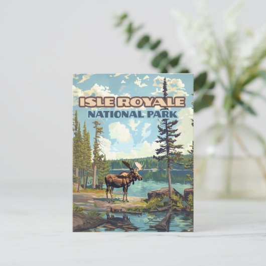 イスルロイヤル国立公園ミシガンレイク ポストカード (スタンド正面)