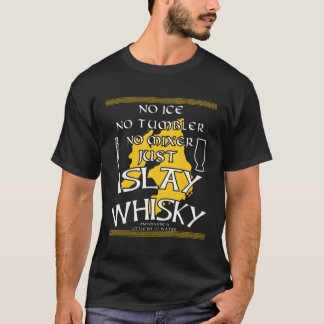イスレイウィスキースモークペアティ独身のモルトアイランドスコッツラ Tシャツ