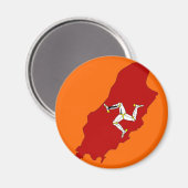 イスレオフマン国旗の地図 マグネット (正面/裏面)