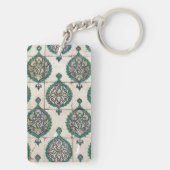 イズニクのタイル緑 キーホルダー (裏面)