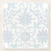 イズニクのタイル青 ガラスコースター (裏面)